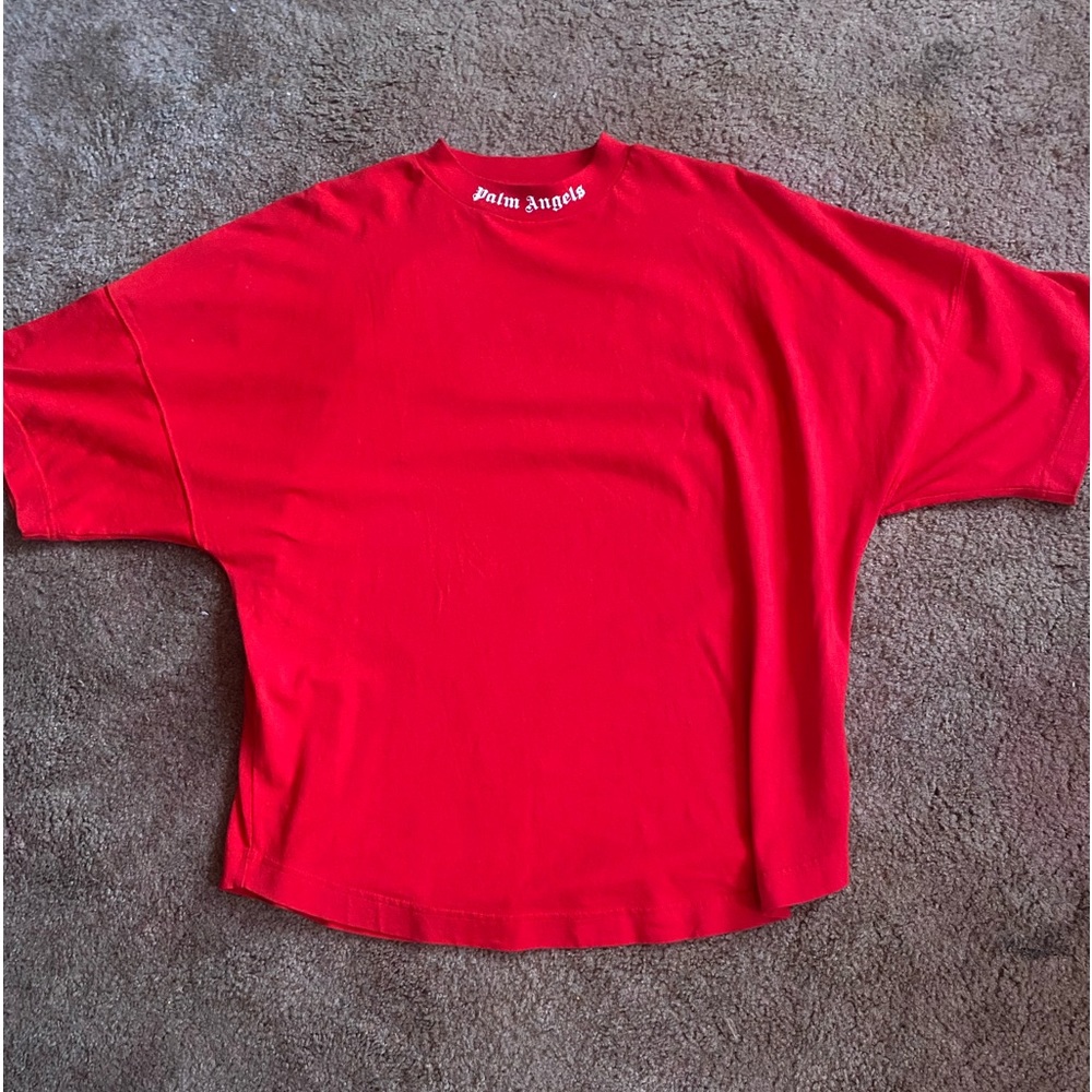oversized mock neck palm angels tee